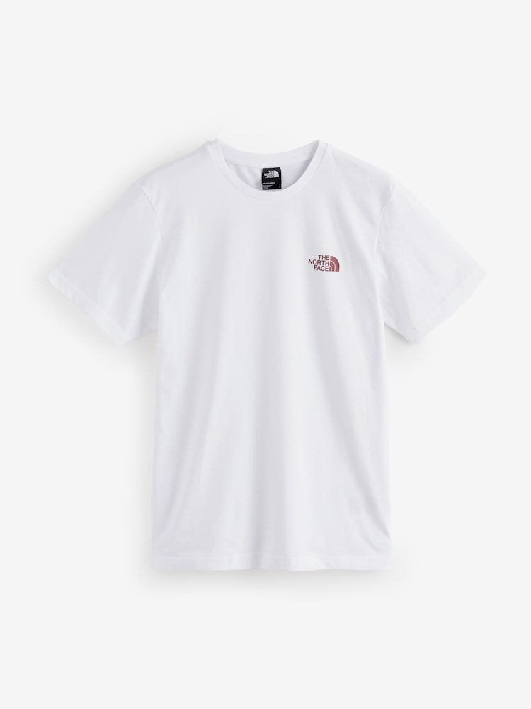 The North Face White Simple Dome T-Shirt - Image 1 of 1 The North Face White Simple Dome T-Shirt - Image 1 of 1