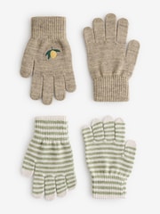 Konges Sløjd Brown 2 Pack Filla Gloves - Image 1 of 1