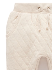 Purebaby Natural Quilted Track Trousers - Image 2 of 4