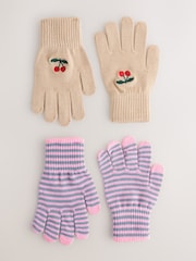 Konges Sløjd Cream 2 Pack Filla Gloves - Image 1 of 3