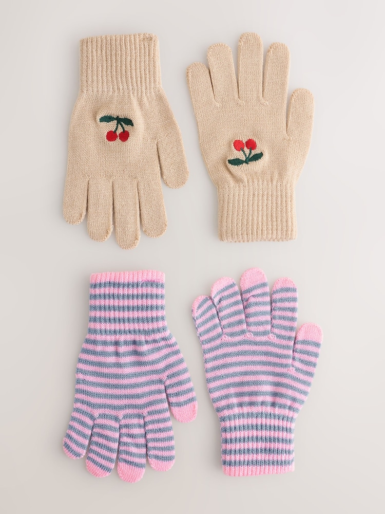 Konges Sløjd Cream 2 Pack Filla Gloves - Image 1 of 3