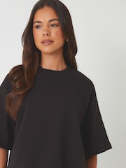 Threadbare Brown Boxy Short Sleeve Sweatshirts 2 Pack - Image 4 of 5