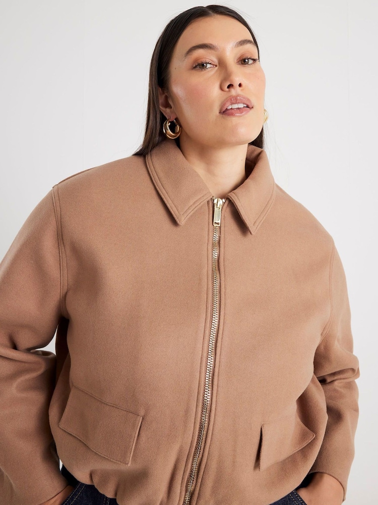 River Island Brown Harrington Jacket - Image 2 of 6