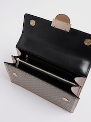 River Island Brown Monogram Panelled Shoulder Bag - Image 5 of 5