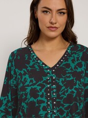 Evans Studded Jersey Top - Image 4 of 5