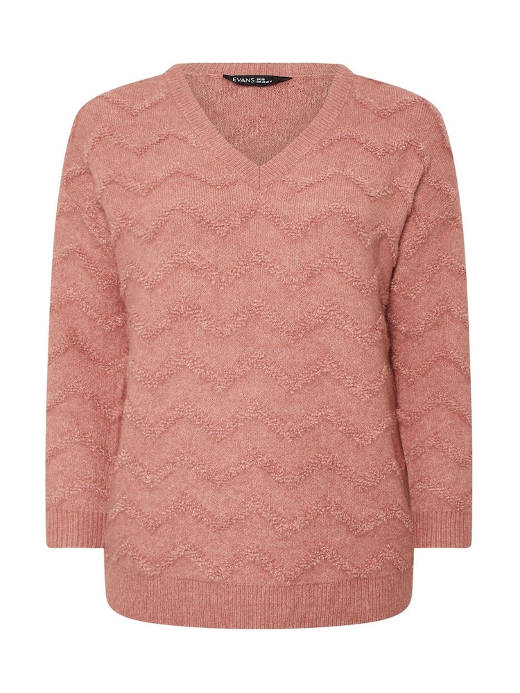 Evans Zig Zag V-Neck Jumper - Image 5 of 5