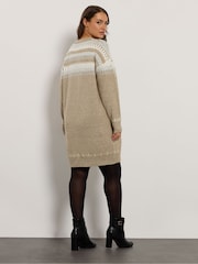 Evans Fairisle Pattern Jumper Dress - Image 3 of 5