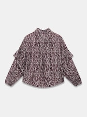 Mint Velvet Red Burgundy Leaf Print Blouse - Image 8 of 8