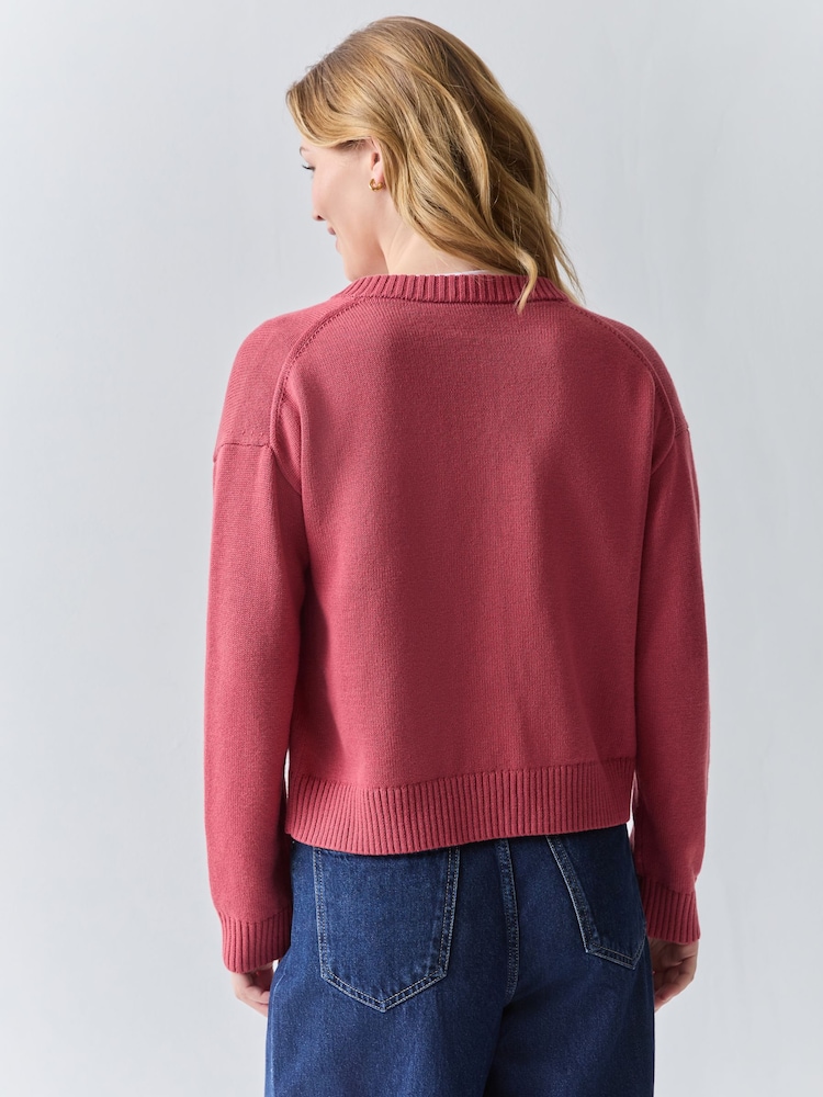 Next：日本 ピンク - PS Paul Smith ボタンアップ ニットカーディガン 
