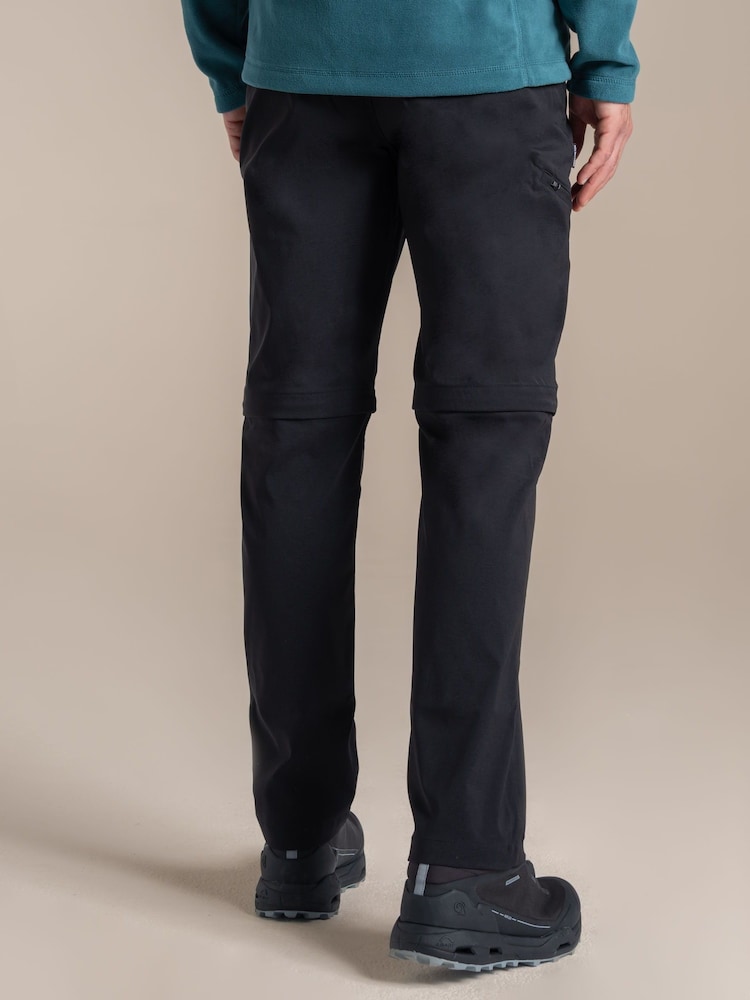 Craghoppers Kiwi Pro III Convertible Black Trousers - Image 2 of 8 Craghoppers Kiwi Pro III Convertible Black Trousers - Image 2 of 8