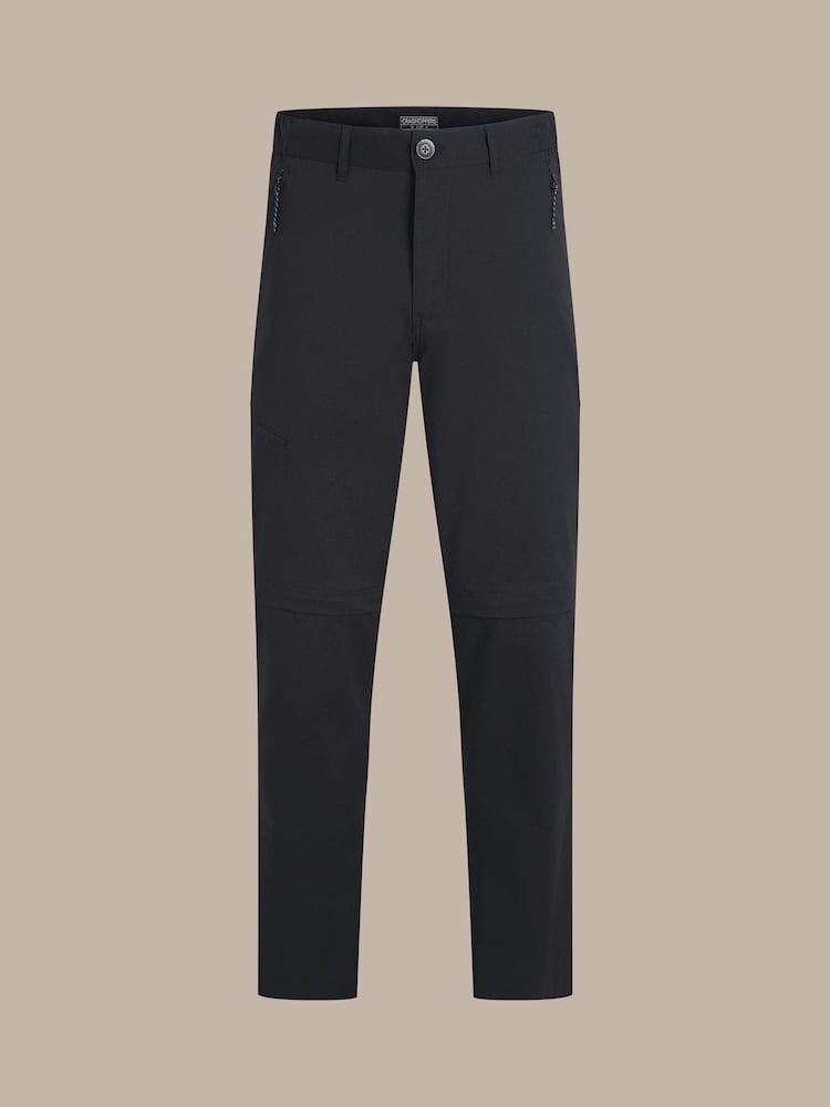 Craghoppers Kiwi Pro III Convertible Black Trousers - Image 8 of 8 Craghoppers Kiwi Pro III Convertible Black Trousers - Image 8 of 8