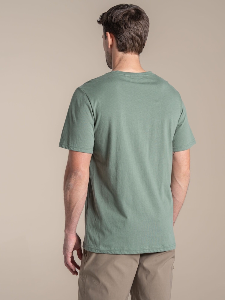 Craghoppers Green National Trust Sabden Short Sleeve T-Shirt - Image 2 of 4 Craghoppers Green National Trust Sabden Short Sleeve T-Shirt - Image 2 of 4