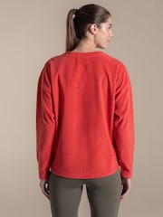 Craghoppers Red Miska Crew Neck Fleece - Image 2 of 3