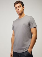 BOSS Grey Regular Fit T-Shirt - Image 1 of 5