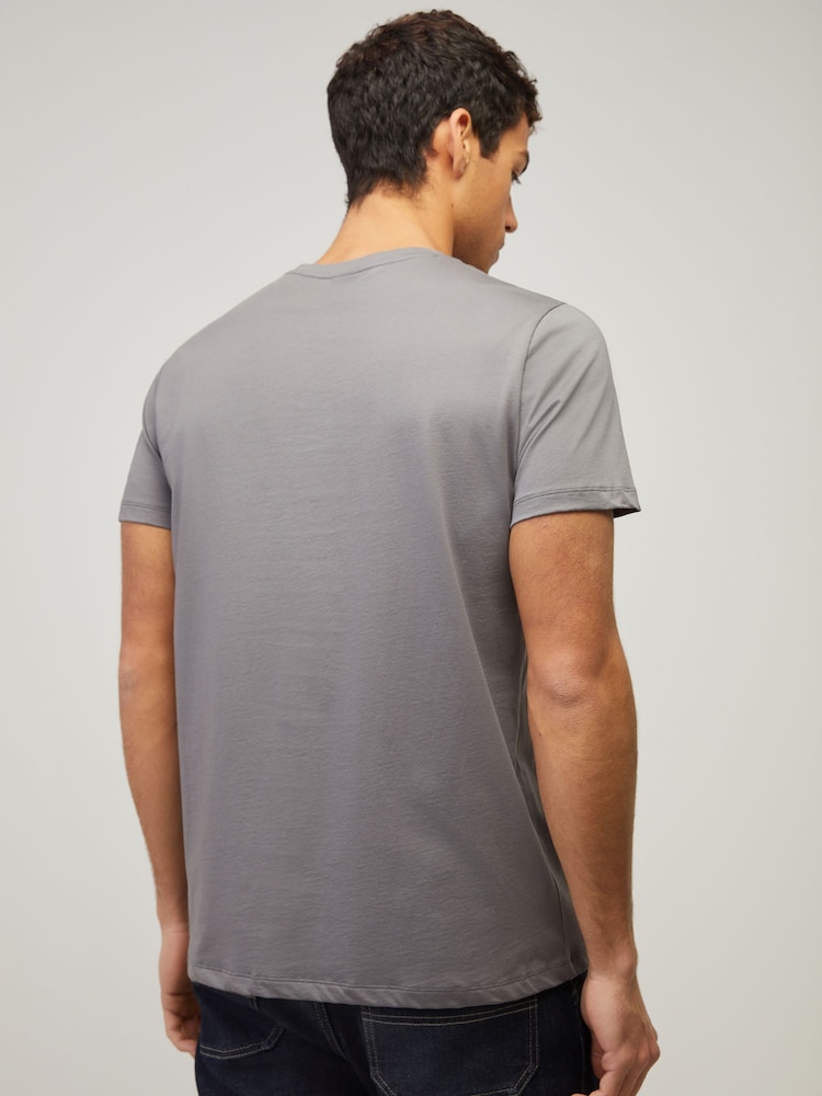 BOSS Grey Regular Fit T-Shirt - Image 2 of 5