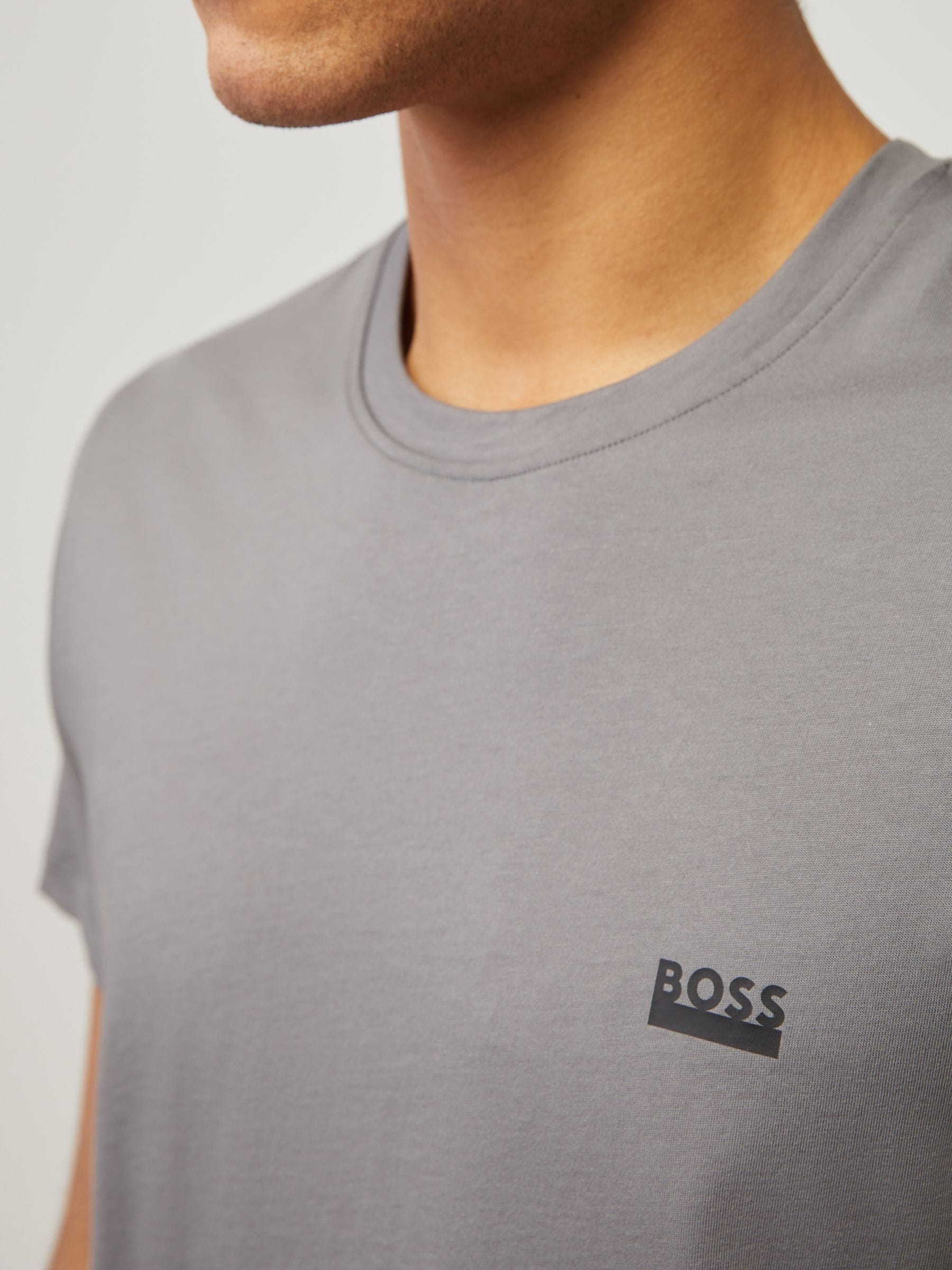 Buy Grey - BOSS Regular Fit Short Sleeve T-Shirt from Next Japan