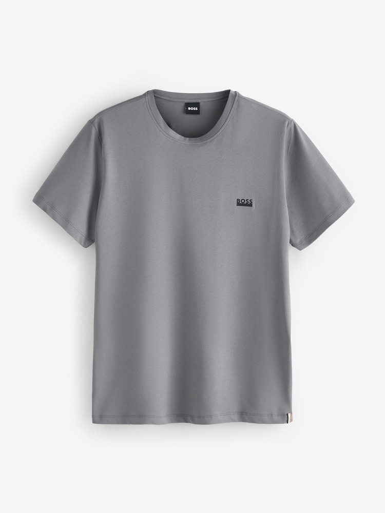 BOSS Grey Regular Fit T-Shirt - Image 5 of 5