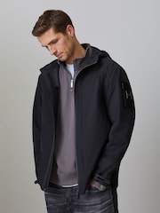 BOSS Black Tour Logo Pocket Detail Hooded Jacket - Image 1 of 5