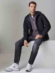 BOSS Black Tour Logo Pocket Detail Hooded Jacket - Image 2 of 5