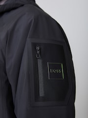 BOSS Black Tour Logo Pocket Detail Hooded Jacket - Image 4 of 5