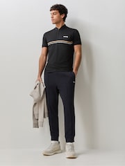 BOSS Black Stripe Detail Tennis Polo Shirt - Image 3 of 6