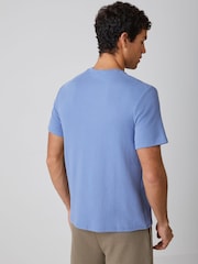 Modrá - Vaflované tričko BOSS Regulalr s logem - Obrázek 3 z 5