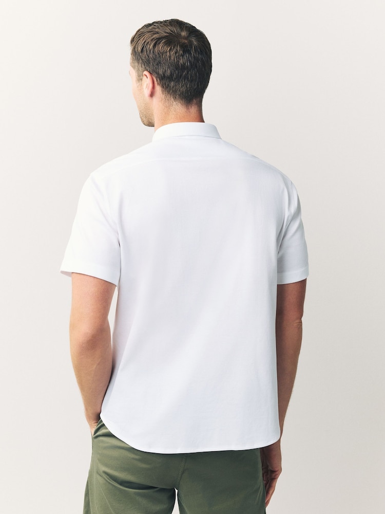 BOSS White Motion Regular Fit Short Sleeve T-Shirt - Image 2 of 5