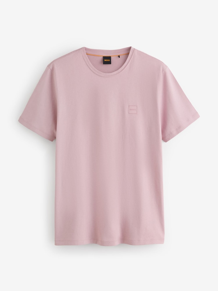 BOSS Light Pink Relaxed Fit Tales Logo T-Shirt - Image 5 of 5