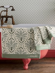 Joules Green Palm Geo Towel - Image 1 of 3