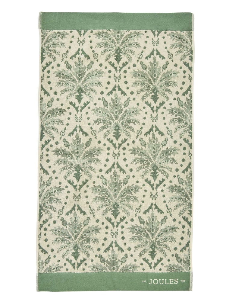 Joules Green Palm Geo Towel - Image 3 of 3 Joules Green Palm Geo Towel - Image 3 of 3