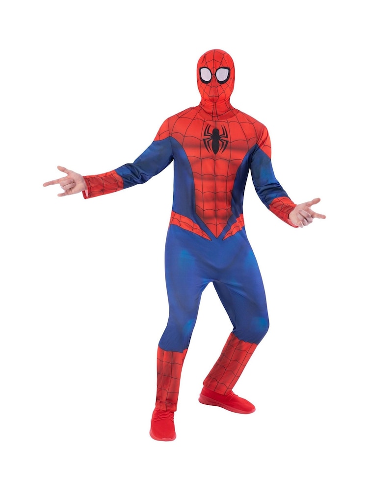 Marvel Red/Blue Spider-Man Adult Fancy Dress Costume - Image 1 of 6
