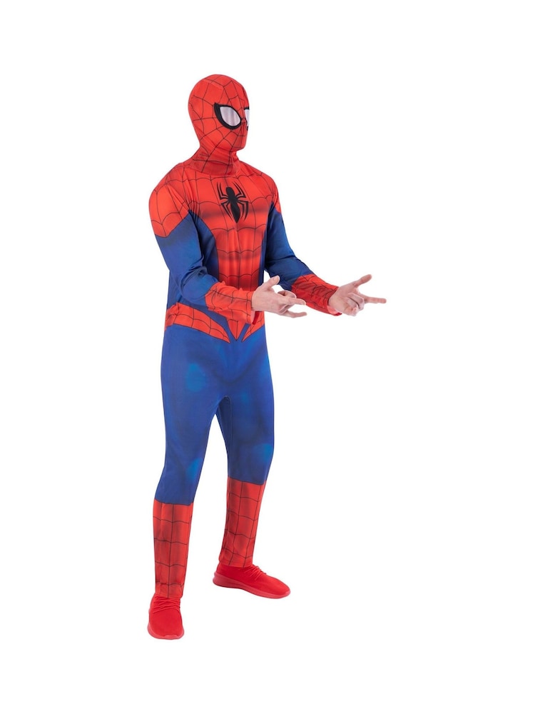 Marvel Red/Blue Spider-Man Adult Fancy Dress Costume - Image 6 of 6 Marvel Red/Blue Spider-Man Adult Fancy Dress Costume - Image 6 of 6