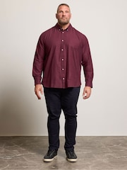 BadRhino Big & Tall Red Long Sleeve Slub Shirt - Image 3 of 6