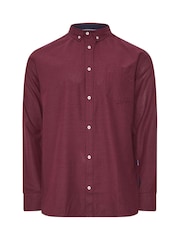 BadRhino Big & Tall Red Long Sleeve Slub Shirt - Image 5 of 6