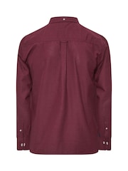BadRhino Big & Tall Red Long Sleeve Slub Shirt - Image 6 of 6