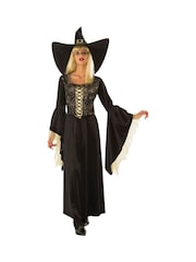 Rubies Black and  Gold Golden Web Witch Adult Fancy Costume Dress - Image 1 of 1