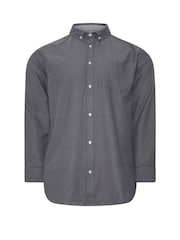 BadRhino Big & Tall Grey Long Sleeve Slub Shirt - Image 5 of 6