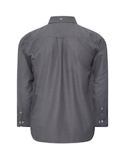 BadRhino Big & Tall Grey Long Sleeve Slub Shirt - Image 6 of 6
