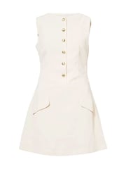 Amy Lynn Cream Rita Soft Tailored A-line Mini Shift Dress - Image 5 of 5