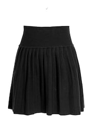 Amy Lynn Black Clemmie Pleated Knitted Mini Skirt - Image 11 of 11