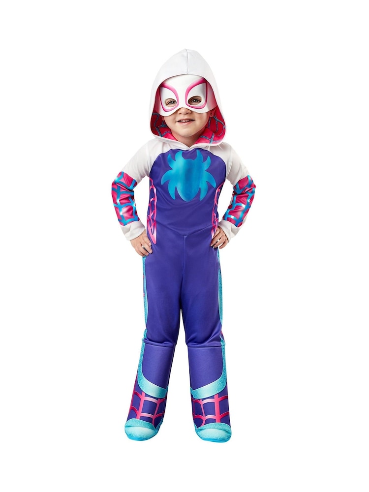 Spidey and his Amazing Friends Purple and White and Pink Ghost Spider Fancy Costume Dress - Image 1 of 3 Spidey and his Amazing Friends Purple and White and Pink Ghost Spider Fancy Costume Dress - Image 1 of 3