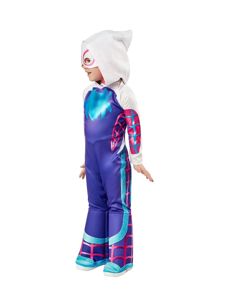 Spidey and his Amazing Friends Purple and White and Pink Ghost Spider Fancy Costume Dress - Image 3 of 3