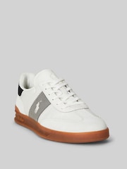 Alb - Polo Ralph Lauren Heritage Aera Contrast Suede Trainers - Imaginea 2 din 4