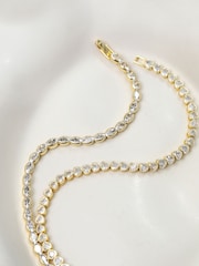 Inicio Gold Tone Crystal Tennis Bracelet - Image 4 of 4