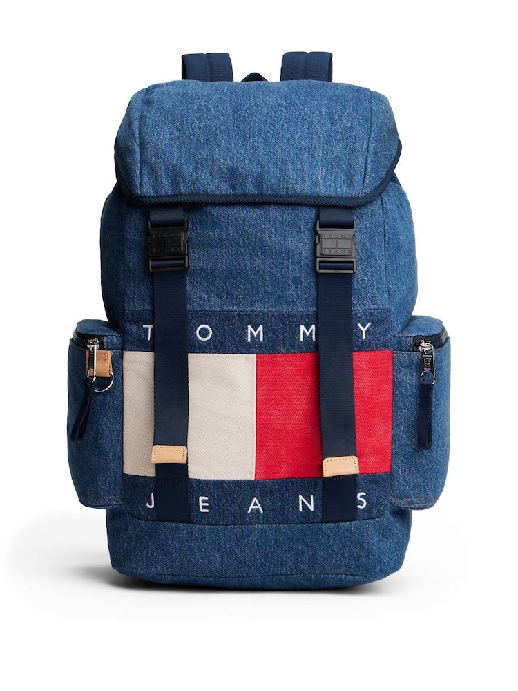 Tommy Hilfiger Blue Archive Denim Backpack - Image 1 of 5