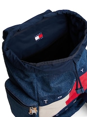 Tommy Hilfiger Blue Archive Denim Backpack - Image 3 of 5