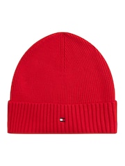 Tommy Hilfiger Red Cotton Cashmere Beanie - Image 1 of 4