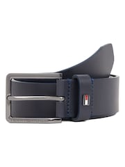 Tommy Hilfiger Blue Enamel Flag Leather Belt - Image 3 of 4