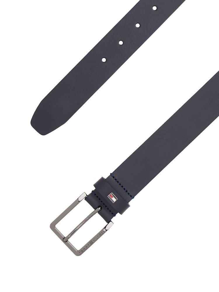 Tommy Hilfiger Blue Enamel Flag Leather Belt - Image 4 of 4 Tommy Hilfiger Blue Enamel Flag Leather Belt - Image 4 of 4