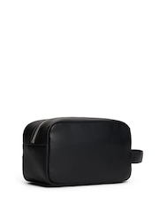 Tommy Hilfiger Black Metal Logo Woven Panel Wash Bag - Image 2 of 4